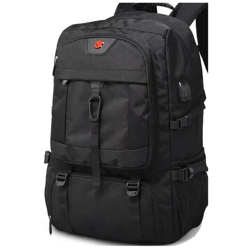 50L / 80L Large Travel Backpack for Men – Waterproof Outdoor Business Bag with Separate Shoe Compartment & Multi-Zone Storage