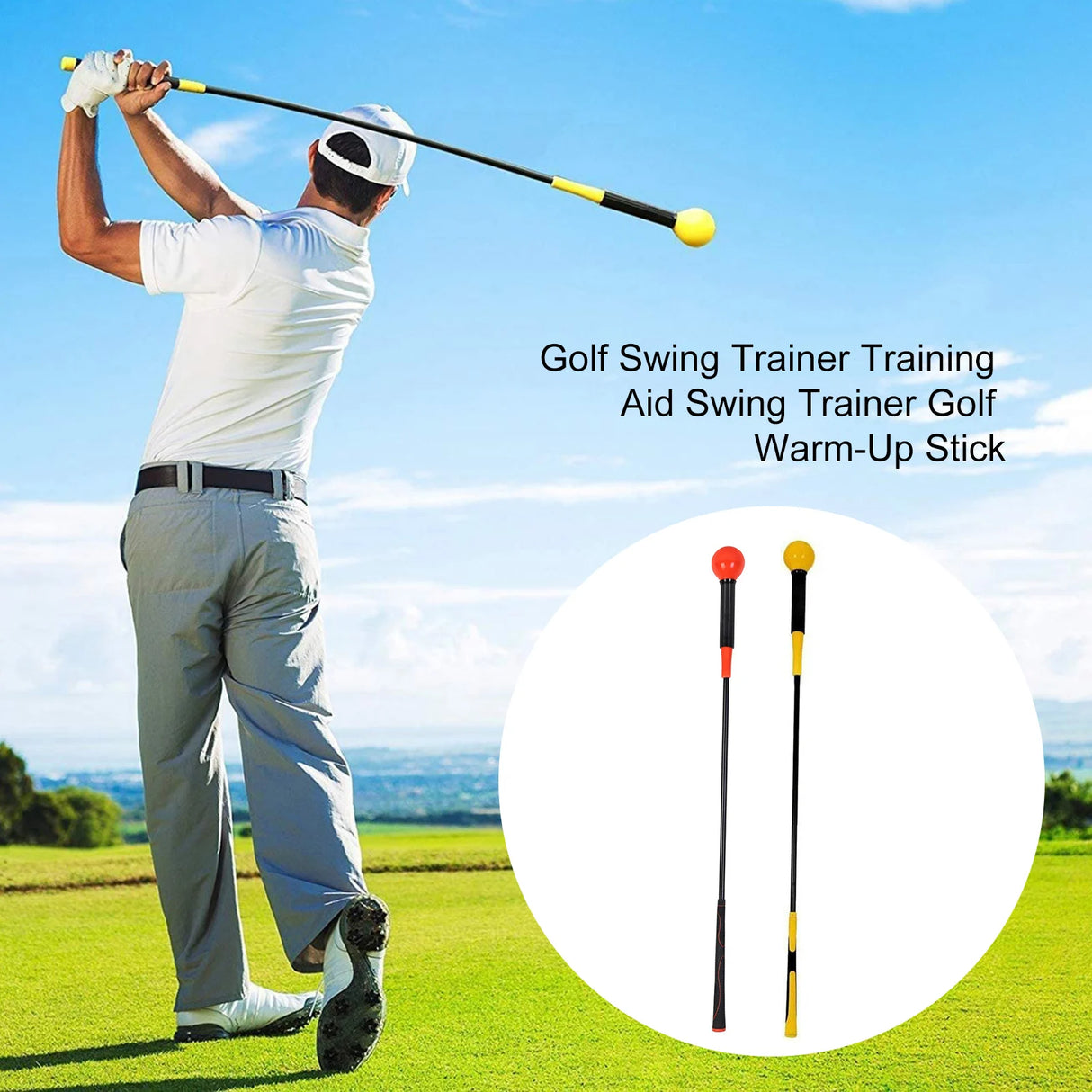 Oneside Golf Swing Training Rod — 40/48 Inch Practice Stick