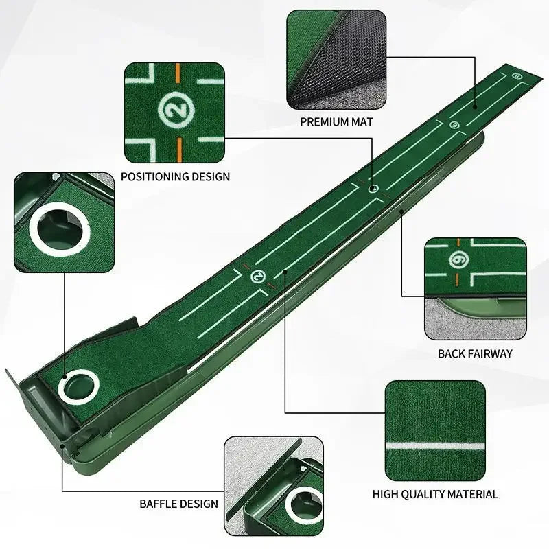 Oneside Mini Putting Green Mat — Indoor & Outdoor Practice