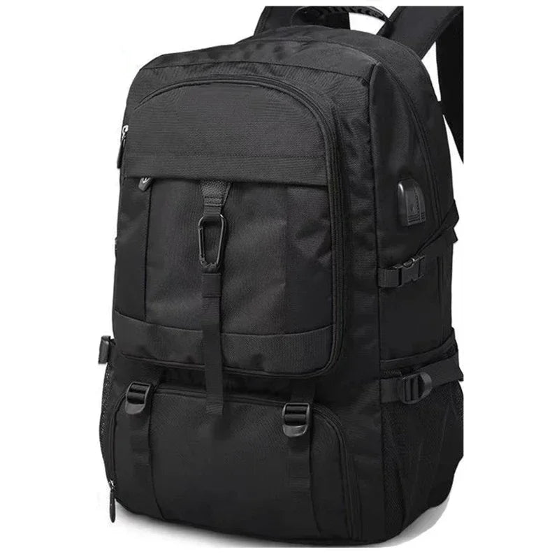 50L / 80L Large Travel Backpack for Men – Waterproof Outdoor Business Bag with Separate Shoe Compartment & Multi-Zone Storage