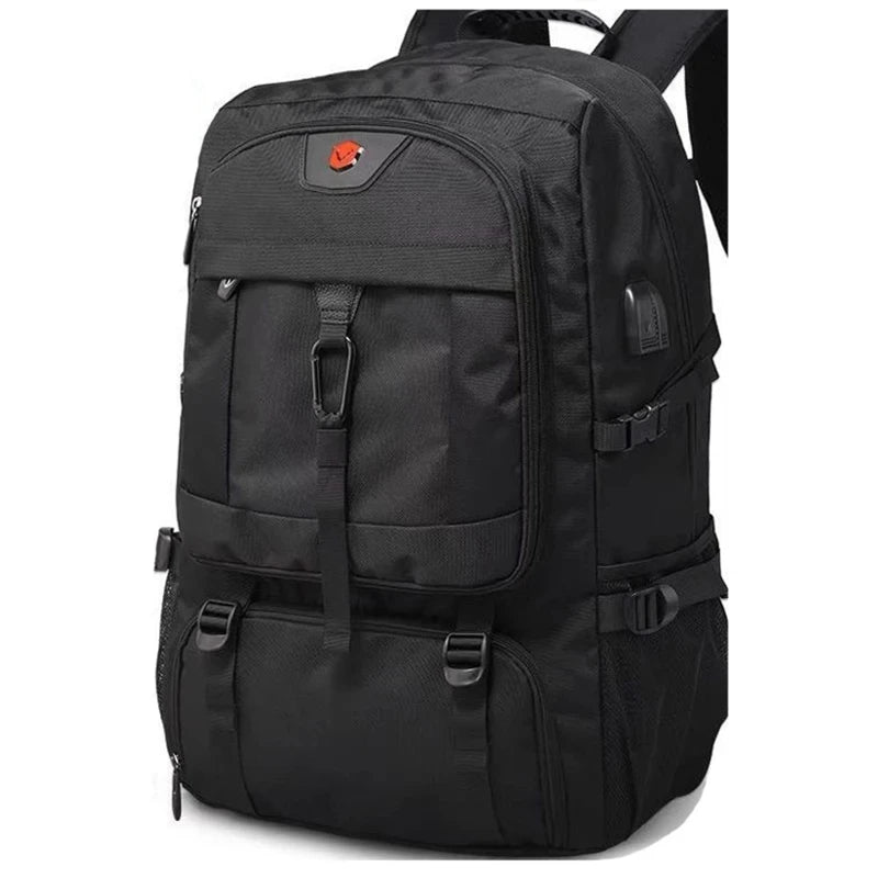 50L / 80L Large Travel Backpack for Men – Waterproof Outdoor Business Bag with Separate Shoe Compartment & Multi-Zone Storage