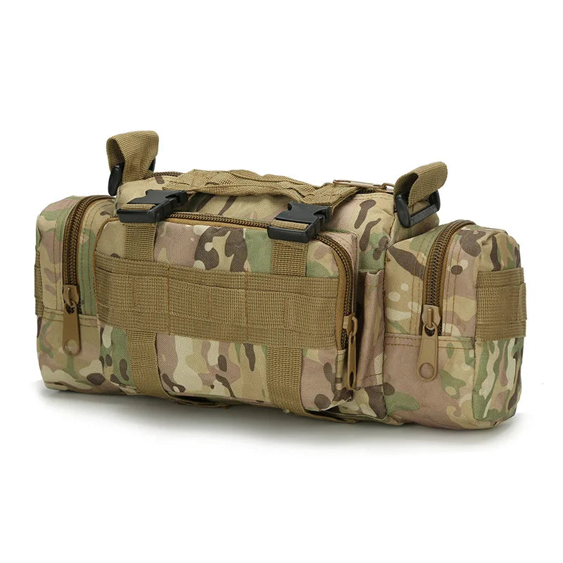 Men’s Tactical EDC MOLLE Belt Bag – Waterproof Outdoor Waist Pack for Hiking, Cycling, Camping & Hunting