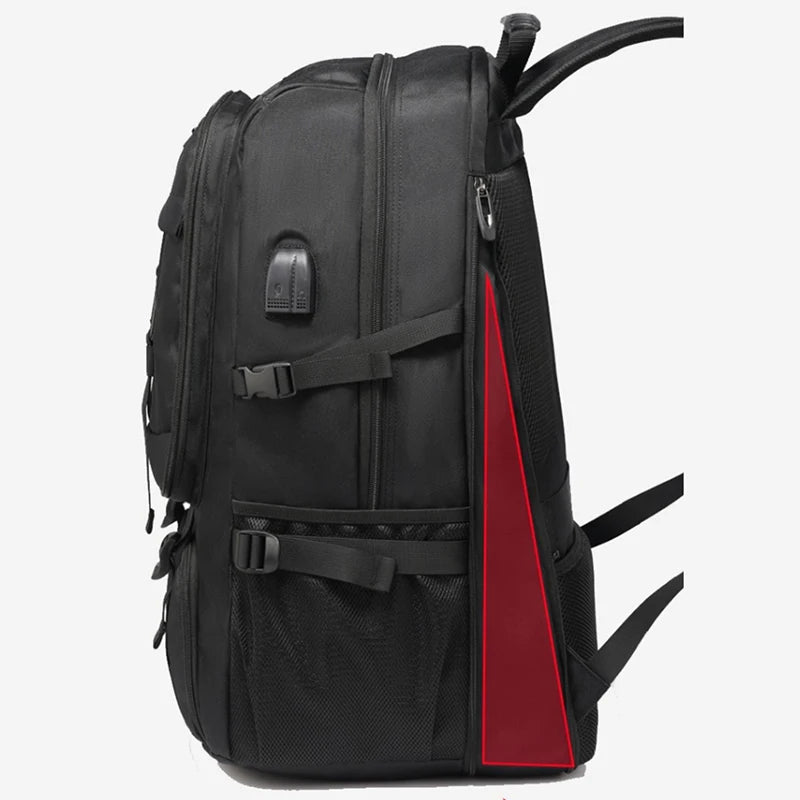 50L / 80L Large Travel Backpack for Men – Waterproof Outdoor Business Bag with Separate Shoe Compartment & Multi-Zone Storage