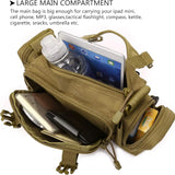 Men’s Tactical EDC MOLLE Belt Bag – Waterproof Outdoor Waist Pack for Hiking, Cycling, Camping & Hunting